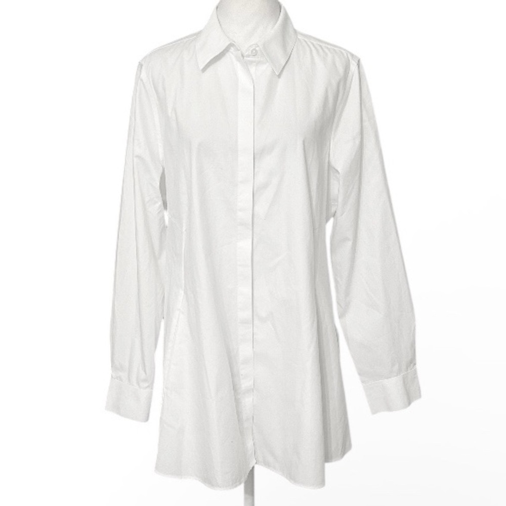 Foxcroft Cici Non-Iron Tunic NWOT - Picture 5 of 7